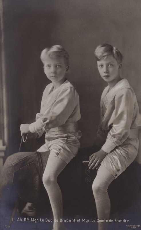 Duc De Brabant, Le Comte De Flandre, oyuncak filin üzerinde by Belgian Photographer