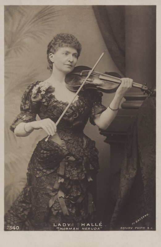 Wilma Neruda, Lady Halle, Moravyalı kemancı by Belgian Photographer