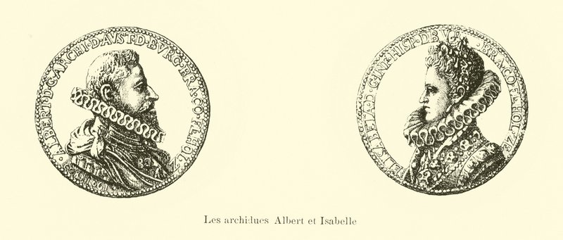 Albert VII, Avusturya Arşidükü ve İspanya Isabella, İspanyol Hollanda Valileri by Belgian School
