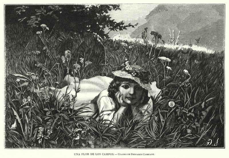 Tarlaların Çiçeği (lito) by Benjamin  Constant
