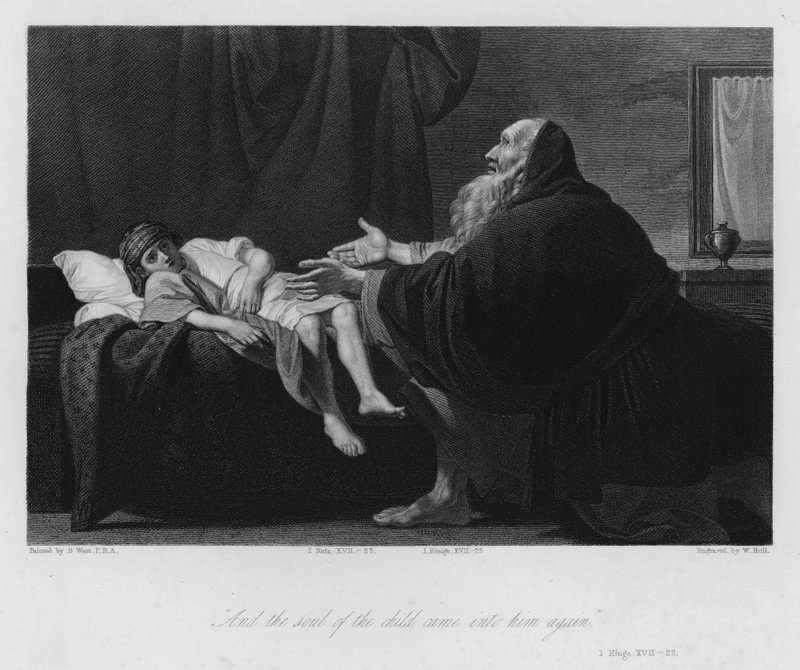 İlyas Dul Kadının Oğlunu Yetiştirir by Benjamin (after) West