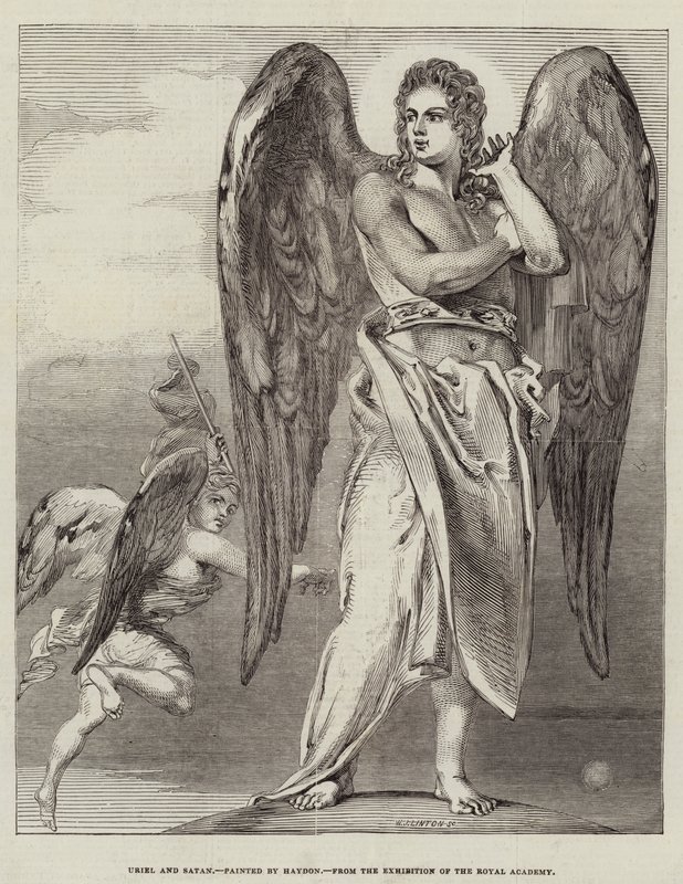 Uriel ve Şeytan by Benjamin Haydon