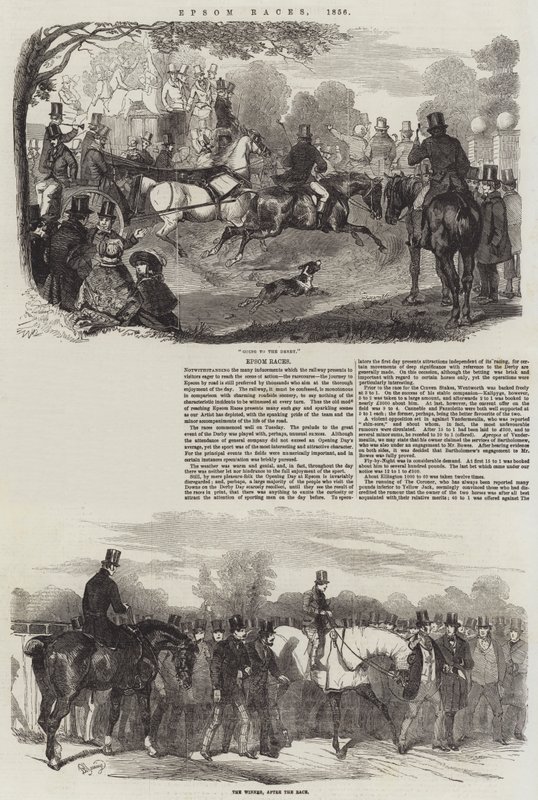Epsom Yarışları, 1856 by Benjamin Herring