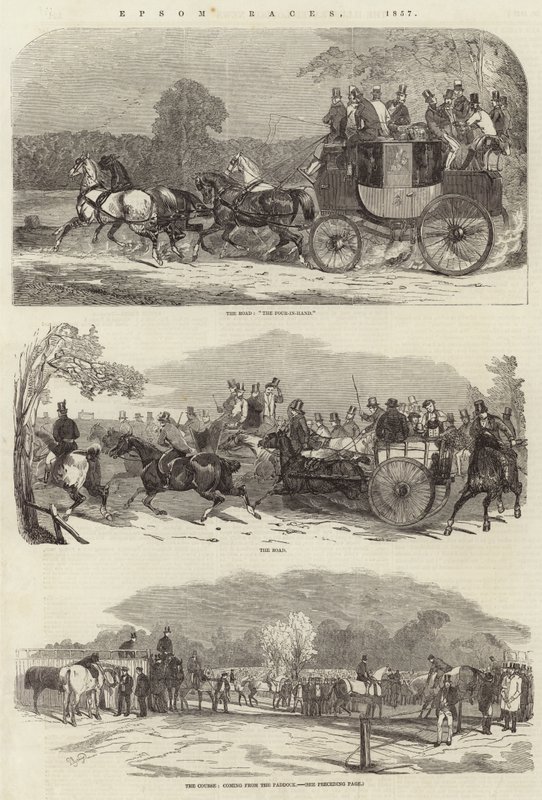 Epsom Yarışları, 1857 by Benjamin Herring
