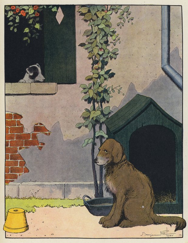 İki köpek by Benjamin Rabier