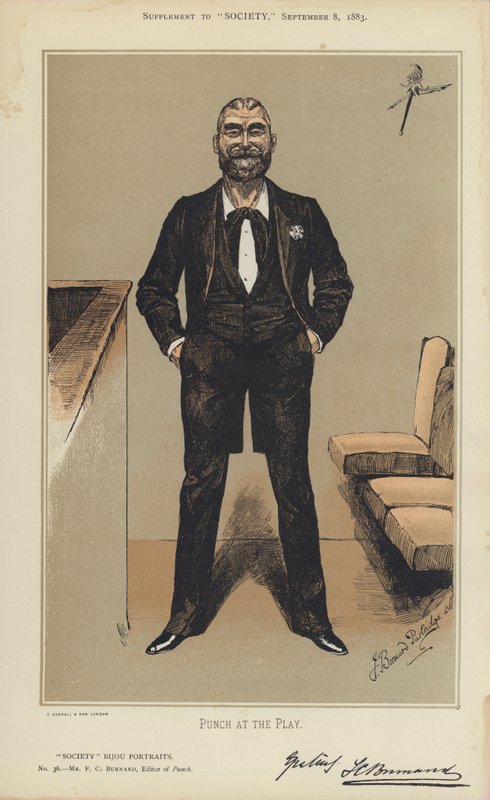 Bay F C Burnand, Punch Editörü (renkli taş) by Bernard (after) Partridge