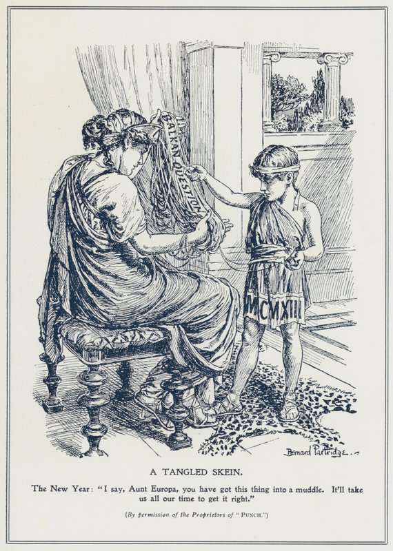 Balkan Sorunu, Karışık Bir Çile (lito) by Bernard (after) Partridge