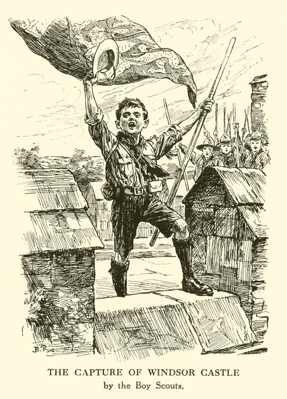 Windsor Kalesi'nin Ele Geçirilmesi (gravür) by Bernard (after) Partridge