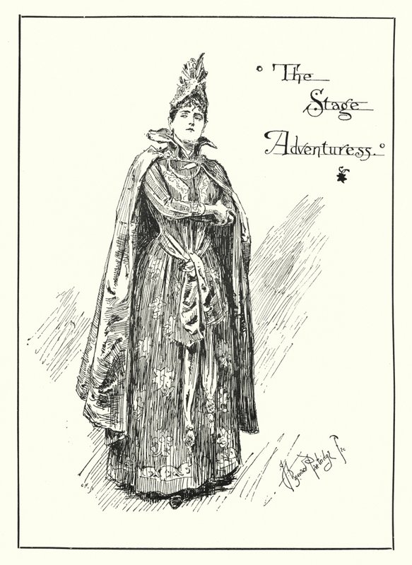 The Stage Adventuress (gravür) by Bernard (after) Partridge