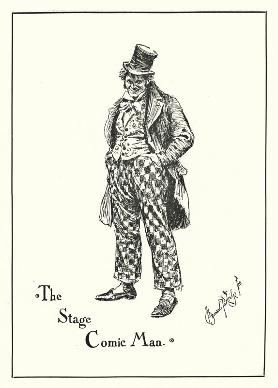 The Stage Comic Man (gravür) by Bernard (after) Partridge