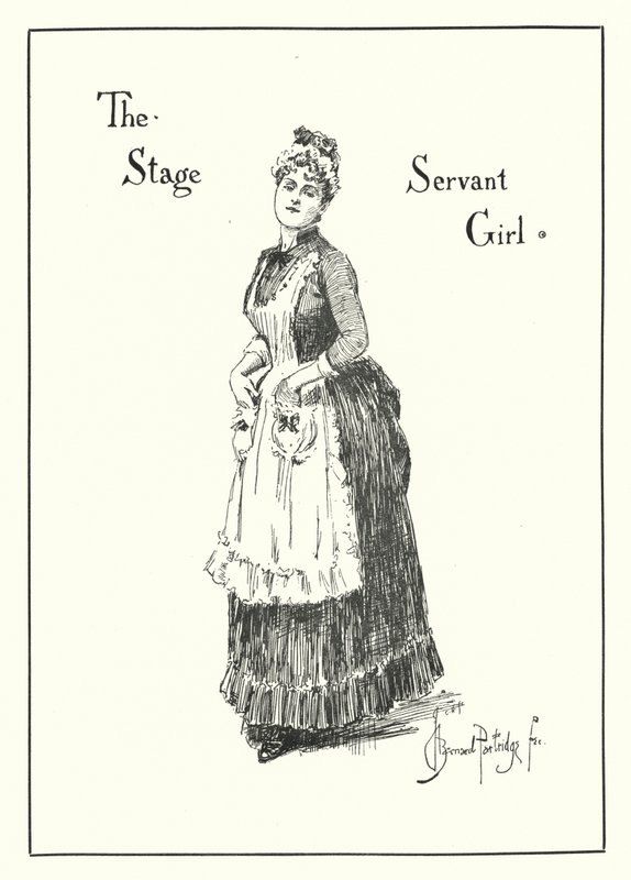 Sahne Hizmetçisi Kız (gravür) by Bernard (after) Partridge