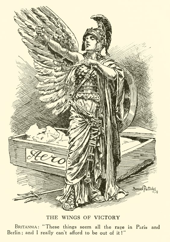Zaferin Kanatları (gravür) by Bernard (after) Partridge