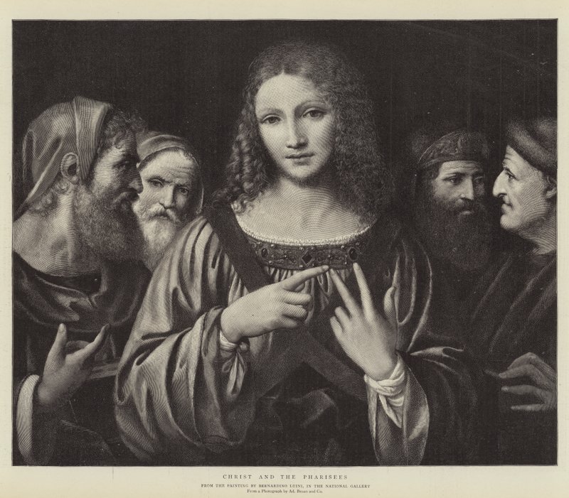 Mesih ve Ferisiler by Bernardino Luini