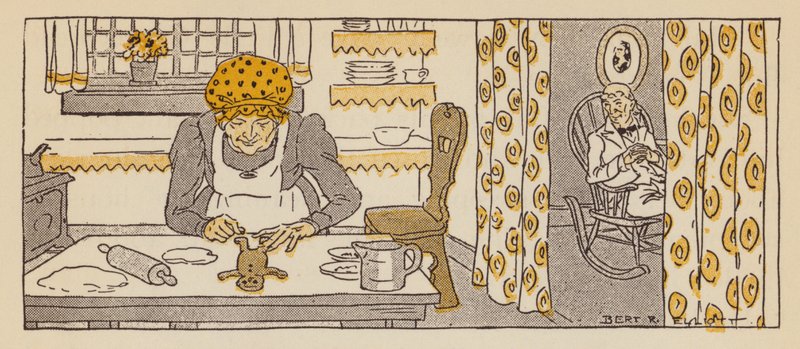 Zencefilli Kurabiye Adam, bir New England masalı (renkli taş) by Bert Elliott
