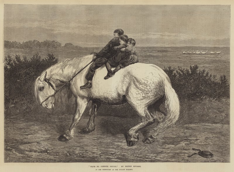 ಟ್ರೋಜನ್ ಹಾರ್ಸ್ ಟರ್ಕಿಯನ್ನು ನಂಬಬೇಡಿ by Briton Riviere