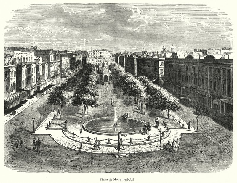 Muhammed Ali Meydanı, İskenderiye, Mısır (taş) by Bruno Heinrich Strassberger