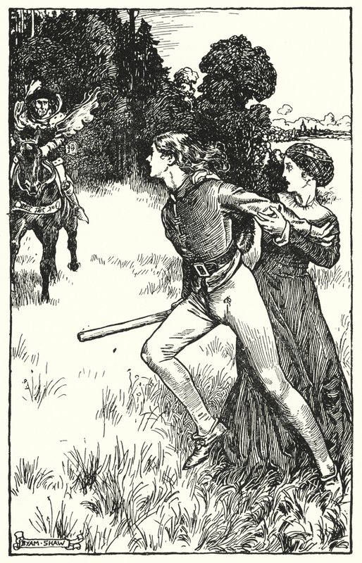 Charles Reade (lito) tarafından Manastır ve Ocak için İllüstrasyon by Byam (after) Shaw