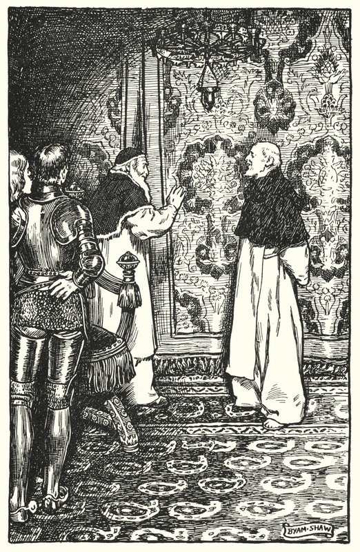 Charles Reade (lito) tarafından Manastır ve Ocak için İllüstrasyon by Byam (after) Shaw