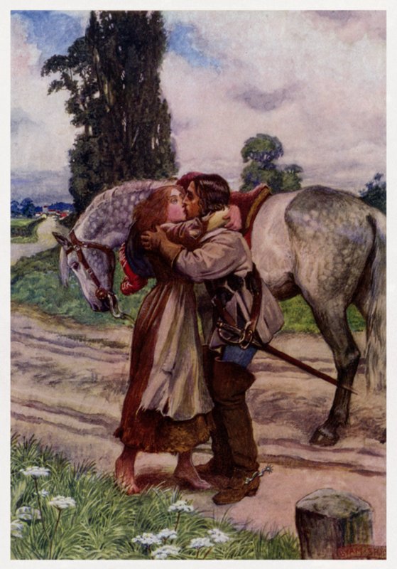 "Ey kal, ey kal, sen güzel genç" (renkli taş) by Byam (after) Shaw