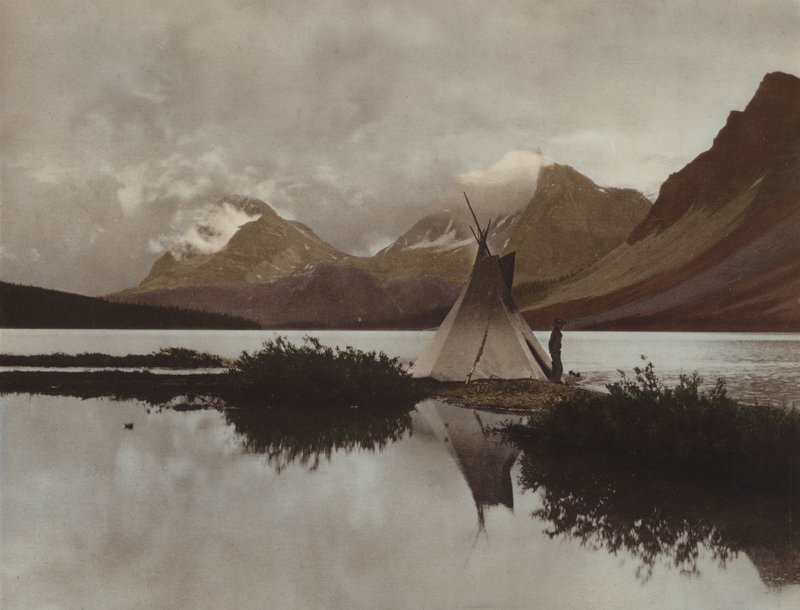 Bow Gölü (renkli fotoğraf) by Byron Hill Harmon