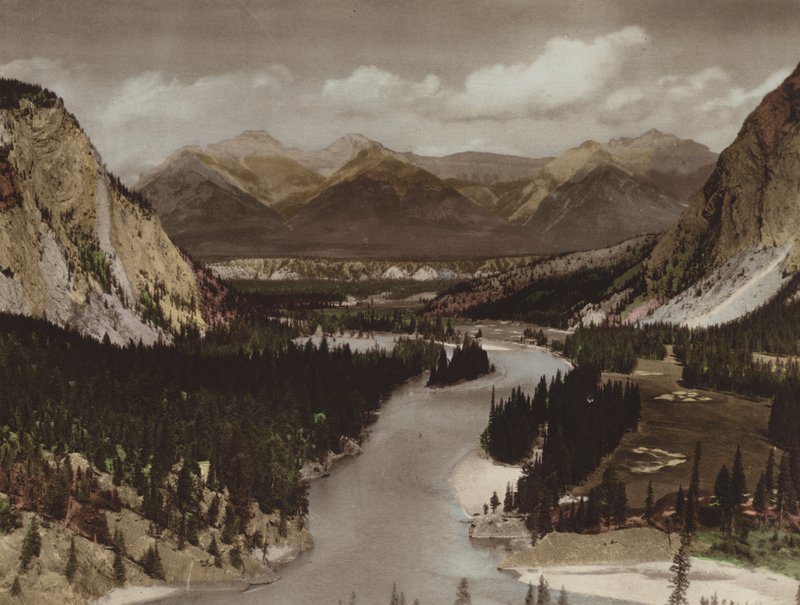 Bow Valley, Banff (renkli fotoğraf) by Byron Hill Harmon