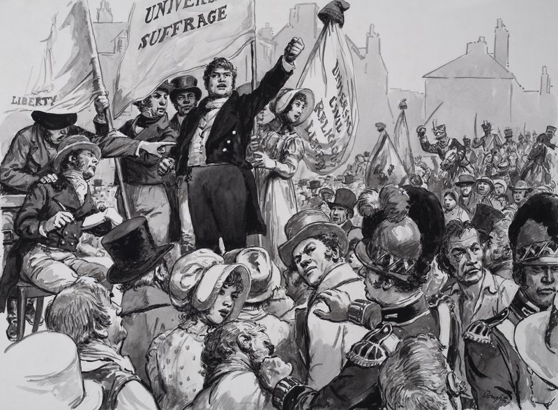 Peterloo Katliamı öncesinde St Peter