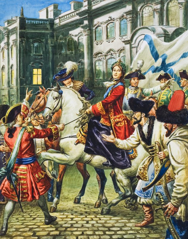 Büyük Katerina (1729-96) kocası Çar Petro