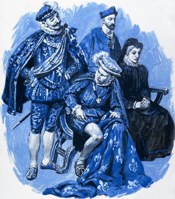 Fransa Kralı Francis II ve Guise Dükü by C.L. Doughty