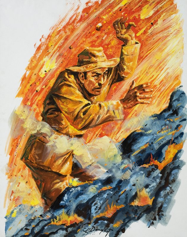 Kızgın fırının içine (kağıt üzerine guaj) by C.L. Doughty