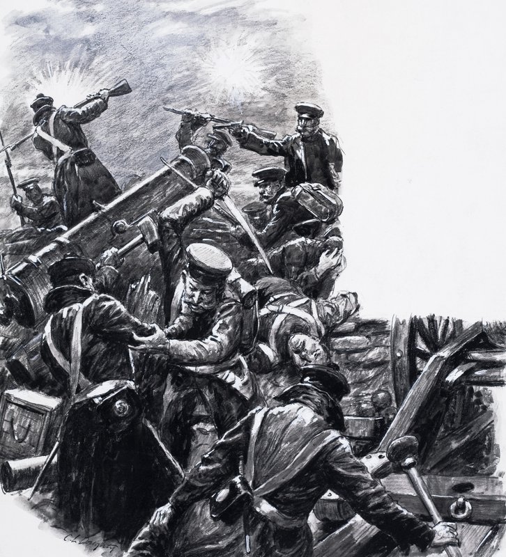 Inkermann Savaşı, Muhafızların Hücumu by C.L. Doughty
