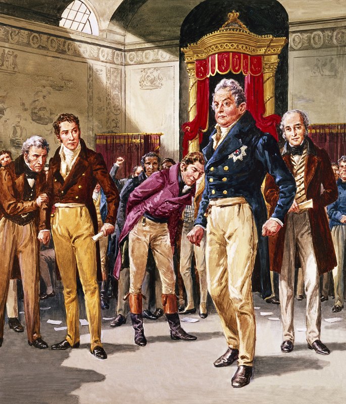 William IV (1765-1837) Reformcuların Zaferi (kağıt üzerine guaj) by C.L. Doughty