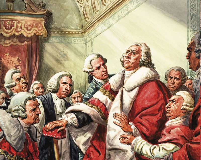 William Pitt 1778 yılında Parlamento