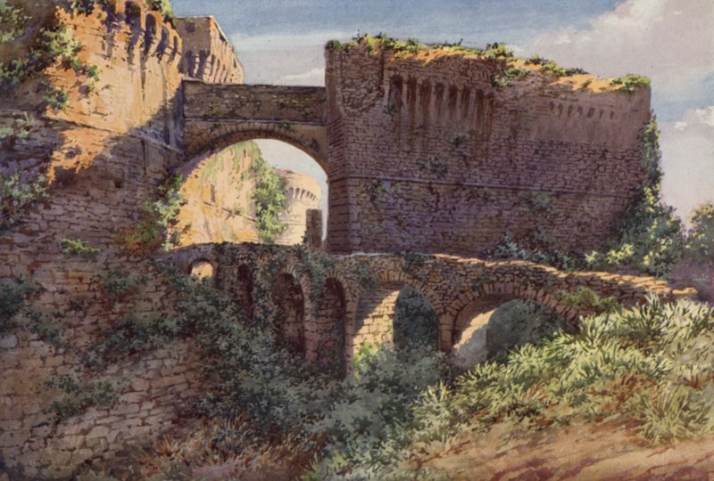 Castel Castruccio Castracani, Sarzana (renkli taş) by C.T.G. Formili