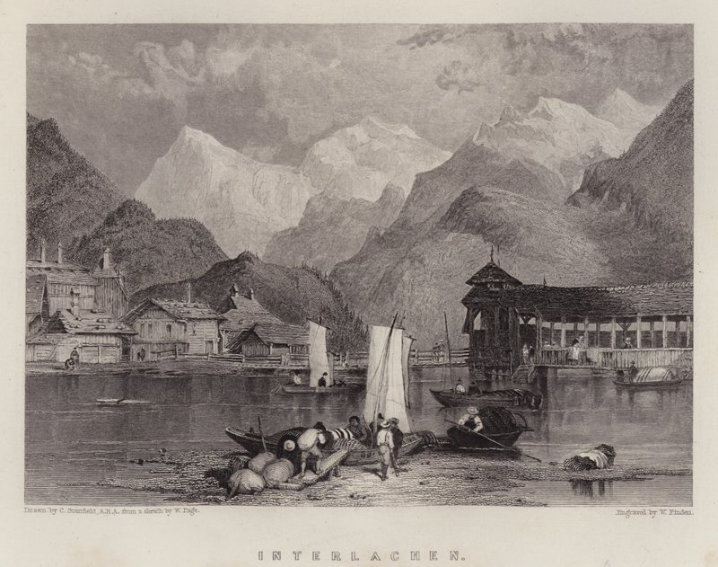 Interlachen (renkli taş) by C. (after) Stanfield