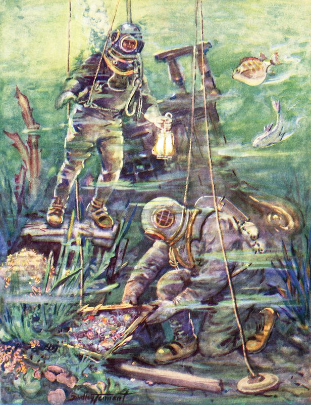 Denizaltının harika dünyasında (renkli lito) by C. Dudley Tennant