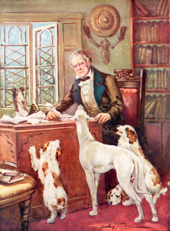 Sevgili ve kahraman "Kuzeyin Büyücüsü" (renkli lito) by C. Dudley Tennant