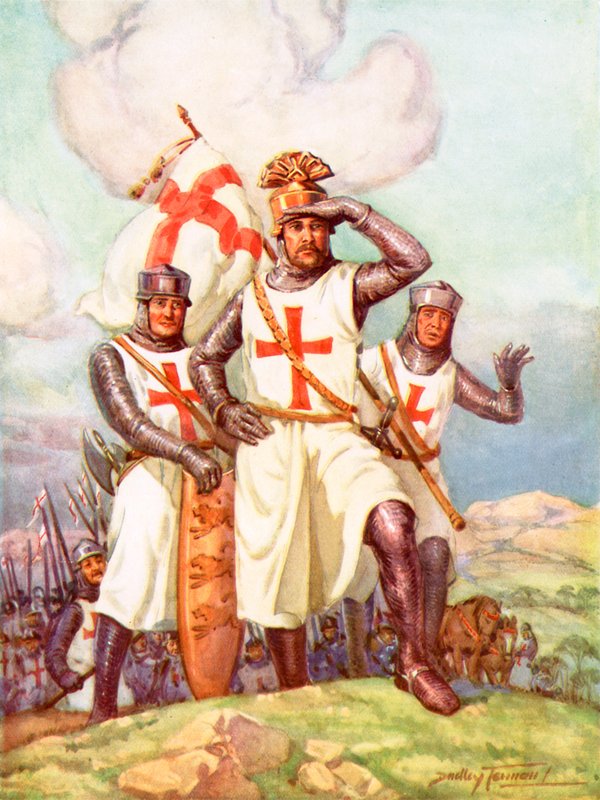 Kutsal Topraklardaki aslan yürekli kral (renkli lito) by C. Dudley Tennant