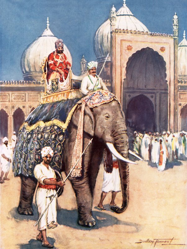 Güzel inci caminin ışıltılı güzelliği (renkli litho) by C. Dudley Tennant