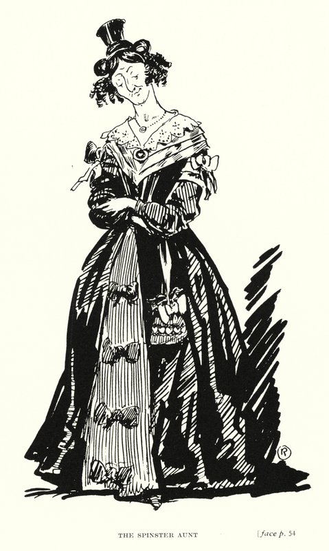 Dickens karakteri: The Spinster Teyze (lito) by Captain Edward Henry Handley Read