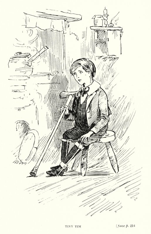 Dickens karakteri: Minik Tim (lito) by Captain Edward Henry Handley Read