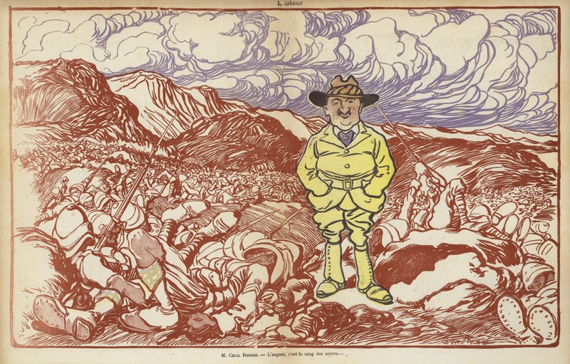 Cecil Rhodes, Le Rire için İllüstrasyon by Caran d Ache