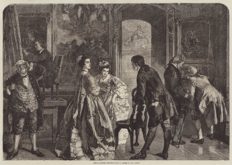 Ressamlar Stüdyosu by Carl Ludwig Friedrich Becker