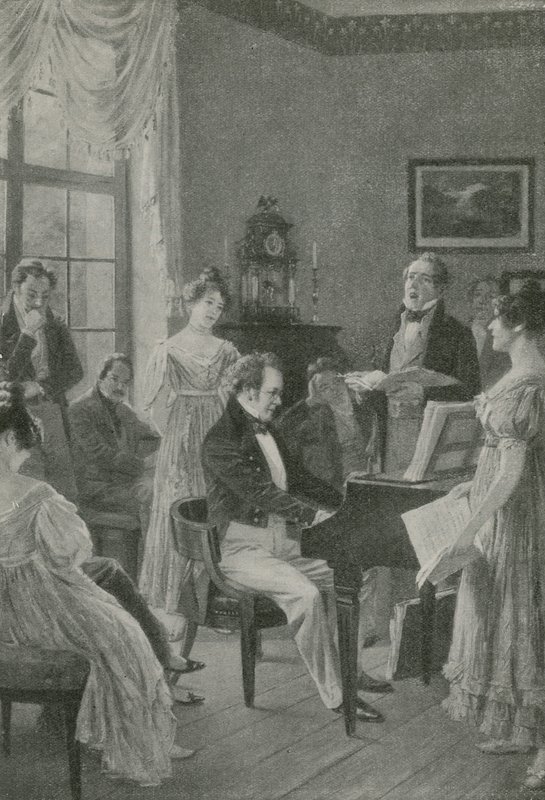 Müzik yapımcısı bir melodi çalıyor by Carl Röchling