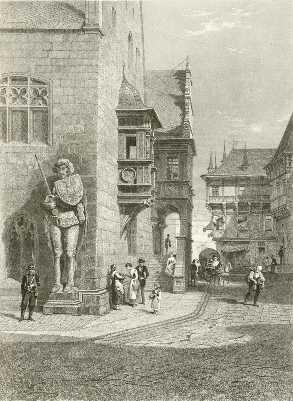 Town Hall, Halberstadt  by Carl Friedrich Heinrich Werner