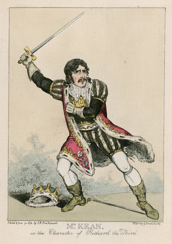 Üçüncü Richard karakterinde Bay Edmund Kean by Carl Georg Adolph Hasenpflug