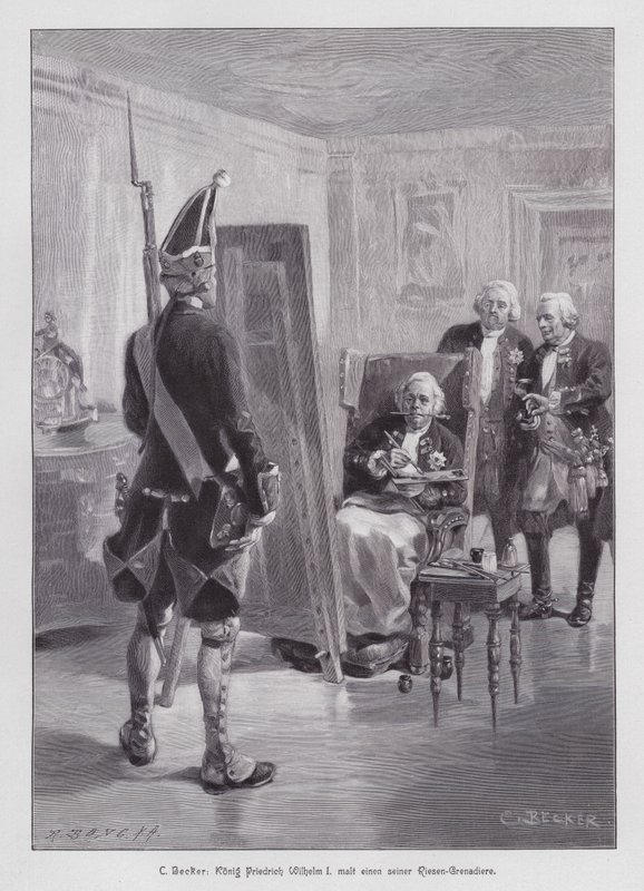 Prusya Kralı I. Frederick William, Potsdamer Riesengarde
