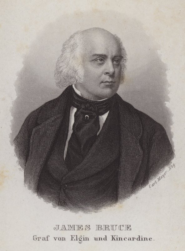 James Bruce, 8. Elgin Kontu, İngiliz sömürge valisi ve diplomat (gravür) by Carl Mayer