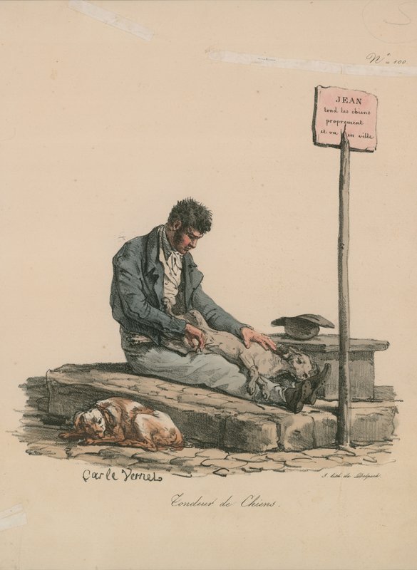 Tondeur de Chiens  by Carle Vernet
