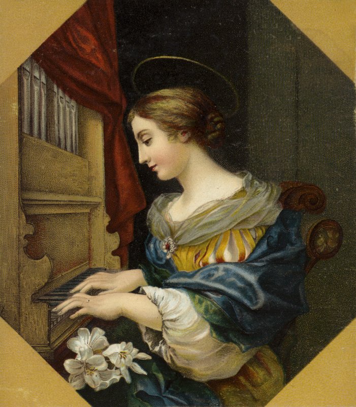 Aziz Cecilia org çalıyor by Carlo Dolci