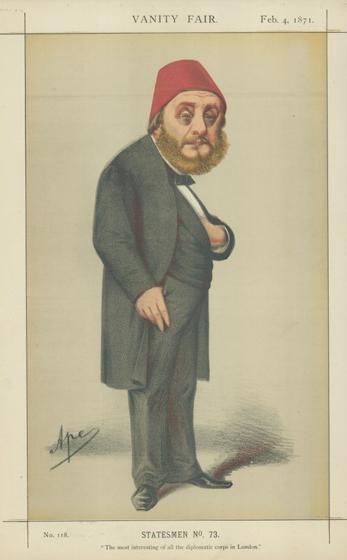 Ekselansları Musurus Bey (renkli taş) by Carlo Pellegrini